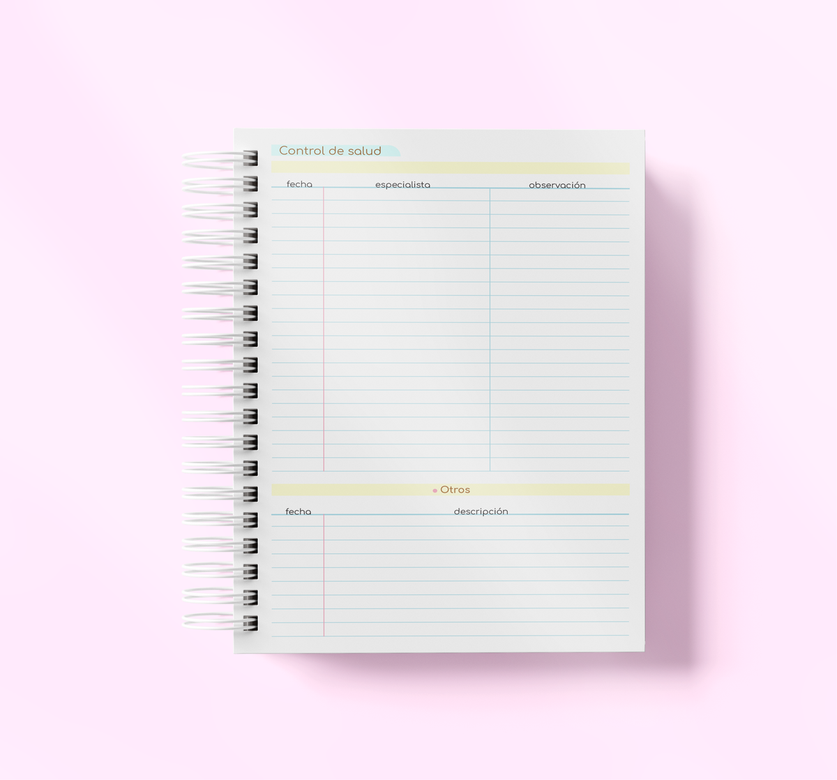 Agenda Con Fecha 2027 Completa | Diseño Flores Vichy