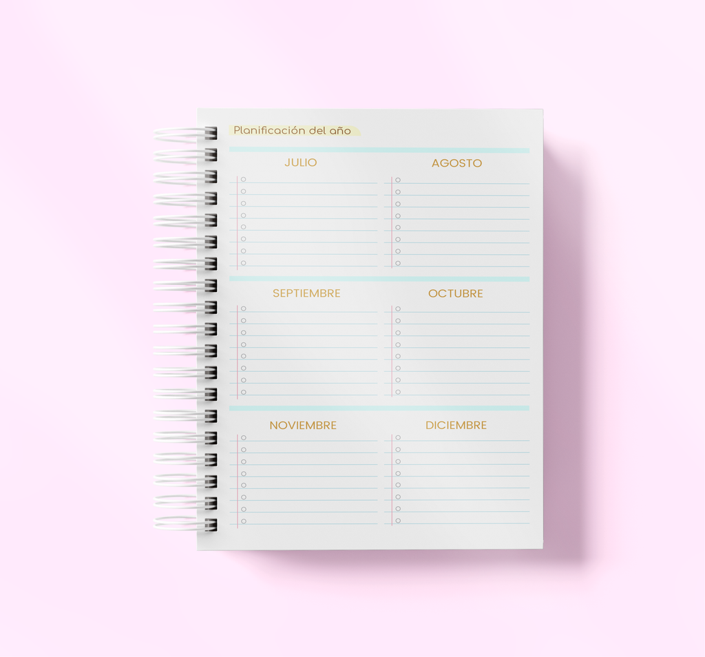 Agenda Sin Fecha Completa | Diseño Sellos