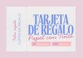 Tarjeta regalo digital de papelería, cheque regalo online