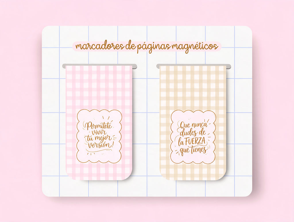 Marcapáginas Magnéticos Vichy | Pack de 2 con Frases